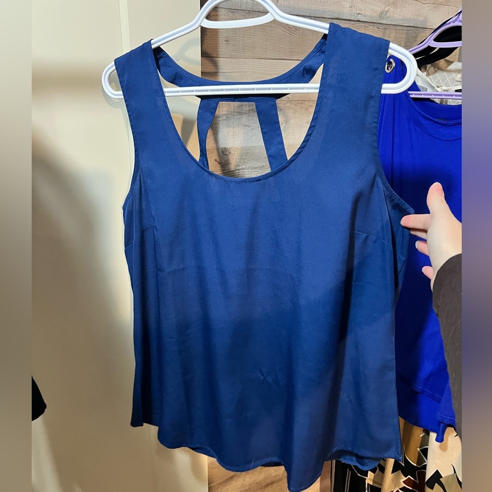 Rickis Blue Sleeveless Top